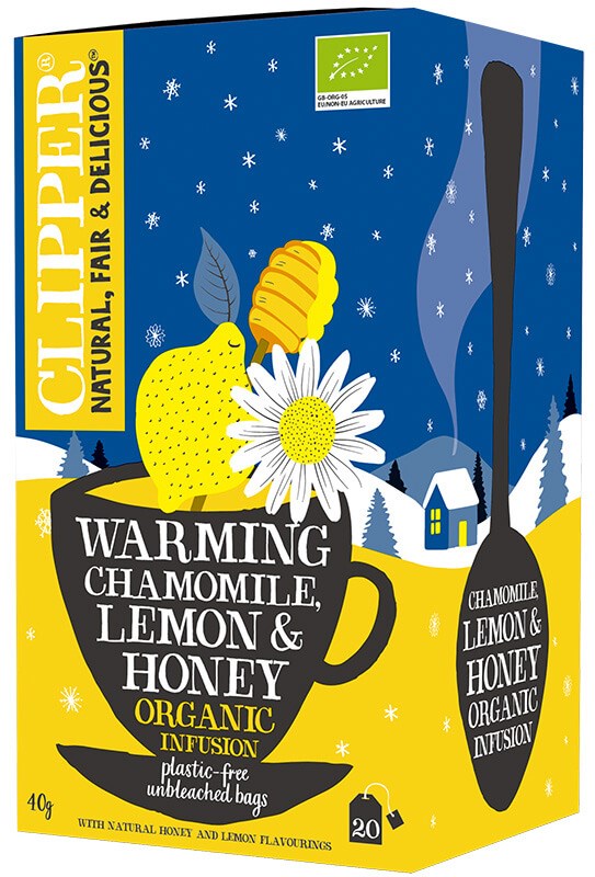 Clipper Värmande Kamomill, Honung & Citron 20 påsar