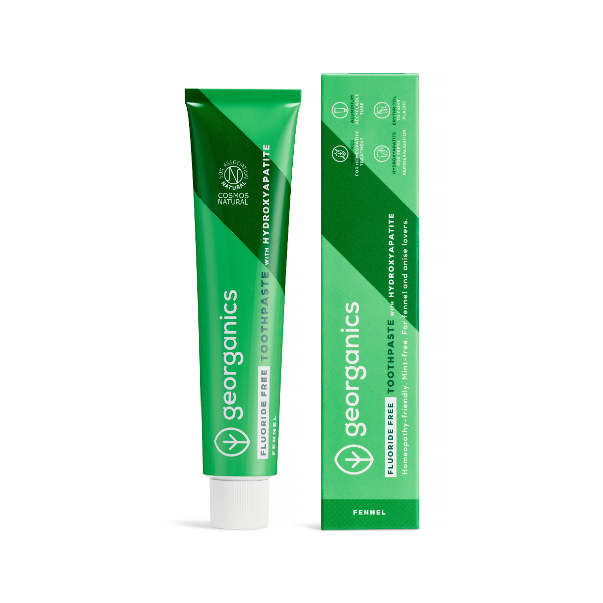 Georganics Fluoriton tandkräm Fänkål - Hydroxiapatit