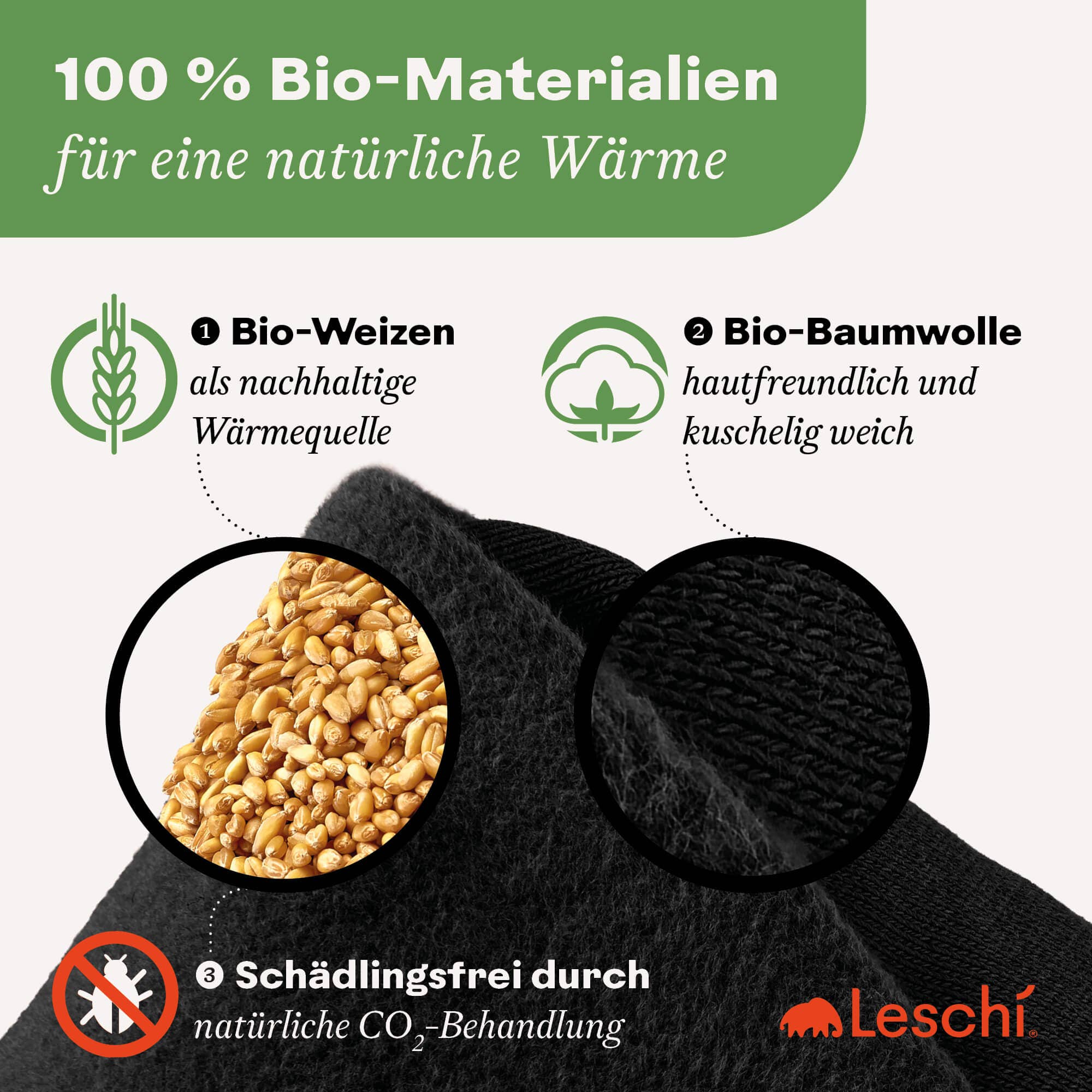 Leschi Wrap Cat vetekudde – Kattformad värmebälte