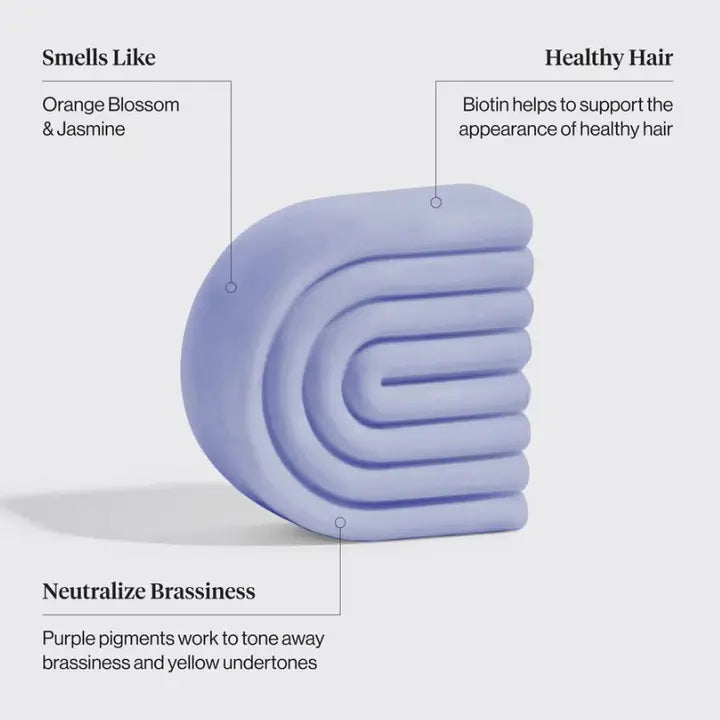 Purple Toning Solid Conditioner Bar - Väriä kirkastava hoitoainepala vaaleille ja raidoitetuille hiuksille