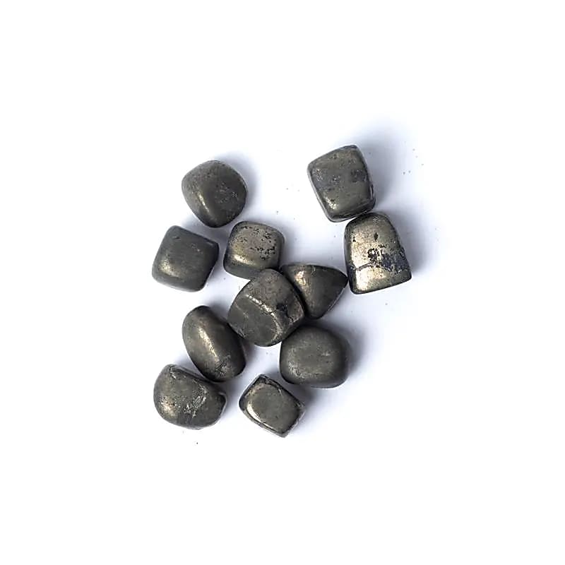 Trumlad Pyrit, matt ca 1,5-3 cm