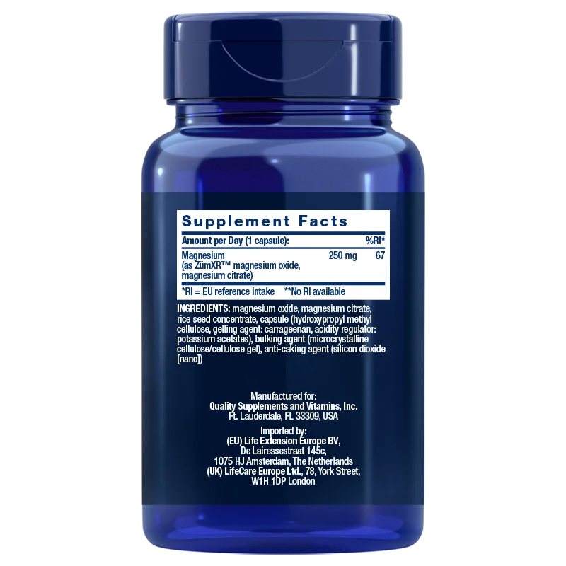 Magnesium med förlängd frisättning 60 kapslar