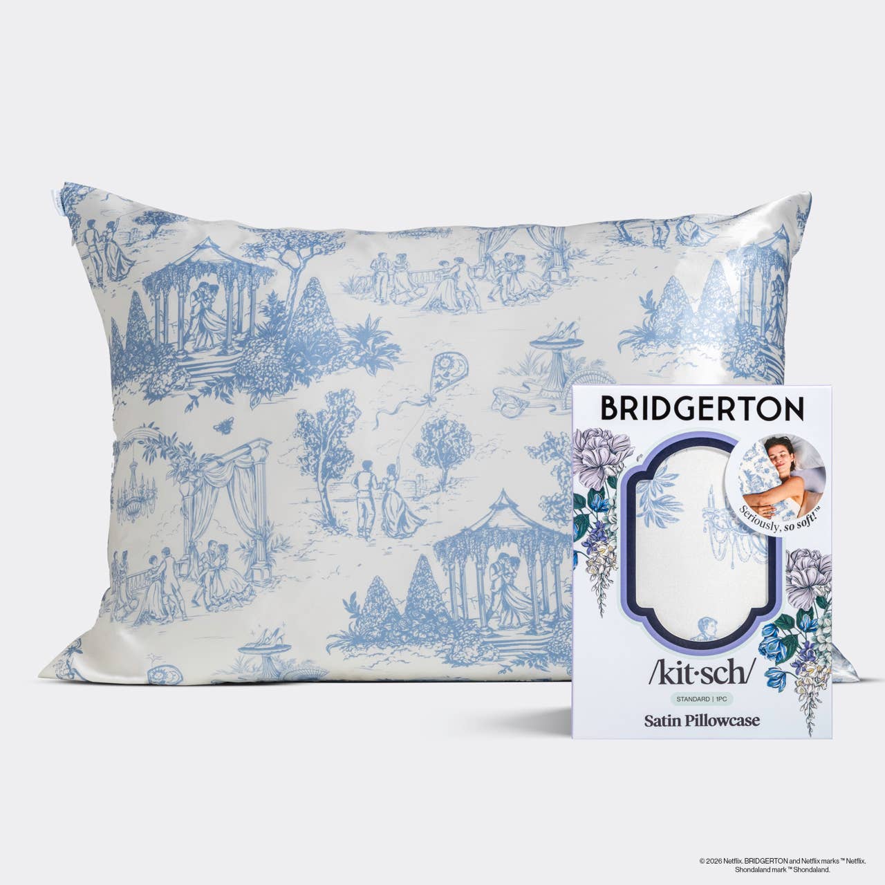 Bridgerton x Kitsch Satiini-tyynyliina