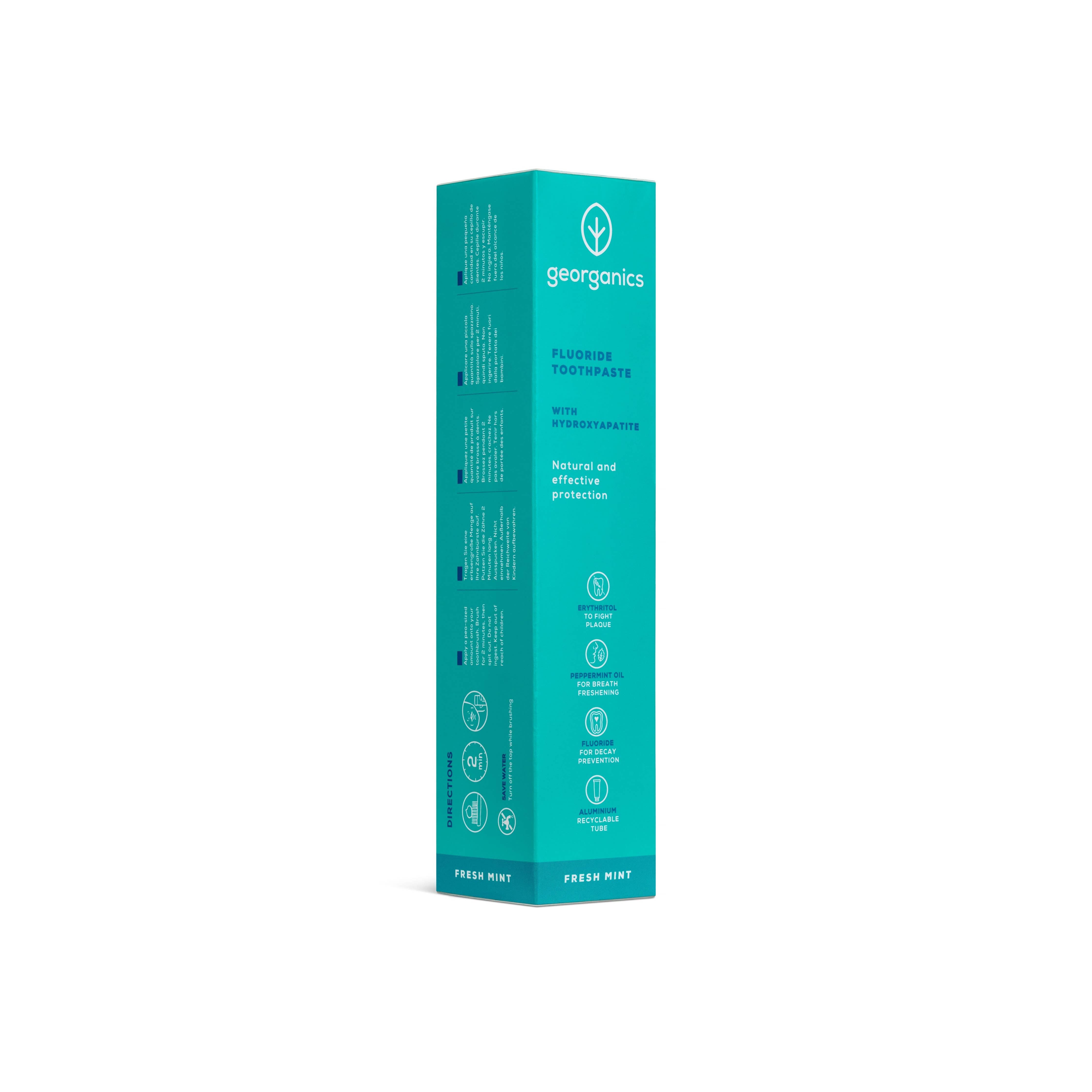 Fluoridhaltig Tandkräm med Hydroxyapatit - Fresh Mint 75 ml