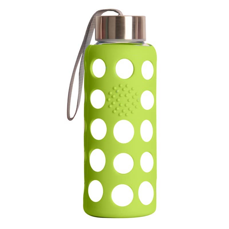 Juomapullo Borosilikaattilasia 300ml - Lime