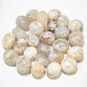 Lumiakaatti 2–3 cm | Rumpuhiottu Snow Agate