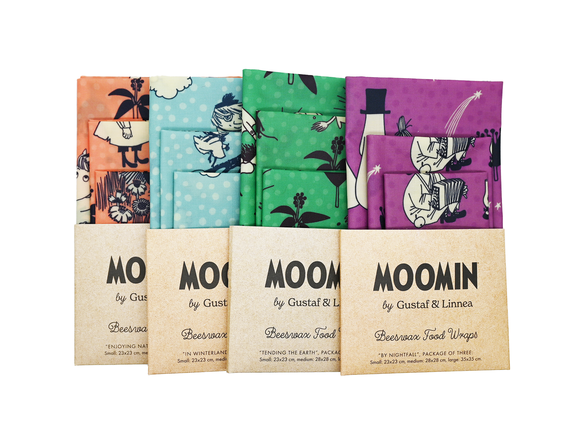 Moomin by G&L - Mehiläisvahakääre "In Winterland" 3-pack