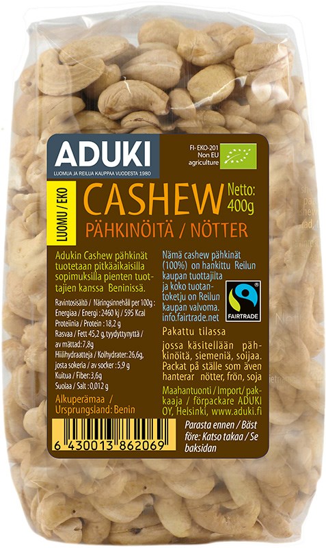 Ekologiska Cashew nötter 400g