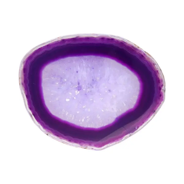 Akaattilevy violetti - noin 7.5 x 10 cm
