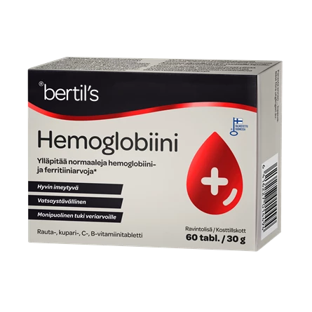 Bertils Hemoglobiini 60tabl.