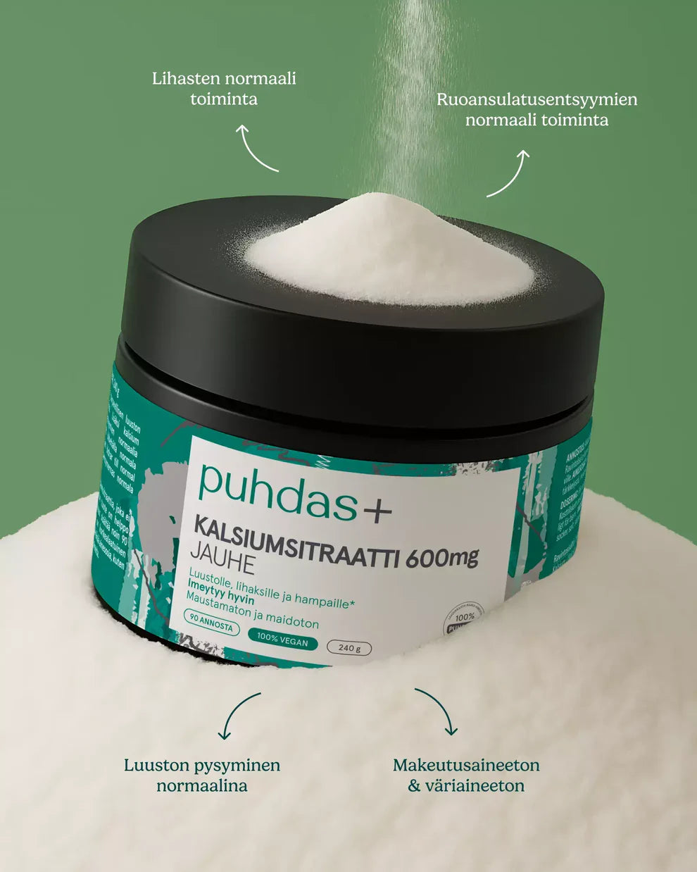 puhdas+ Kalciumsitrat 600mg