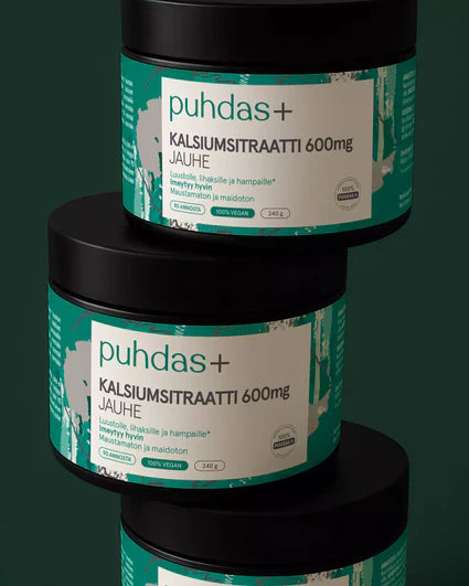 puhdas+ Kalciumsitrat 600mg
