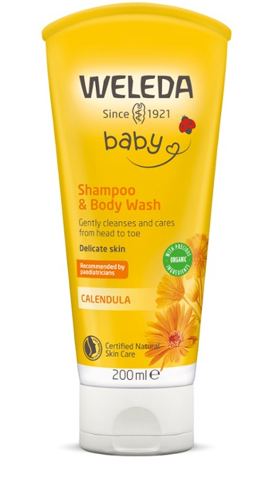 Weleda Calendula Shampoo & Body Wash 200ml
