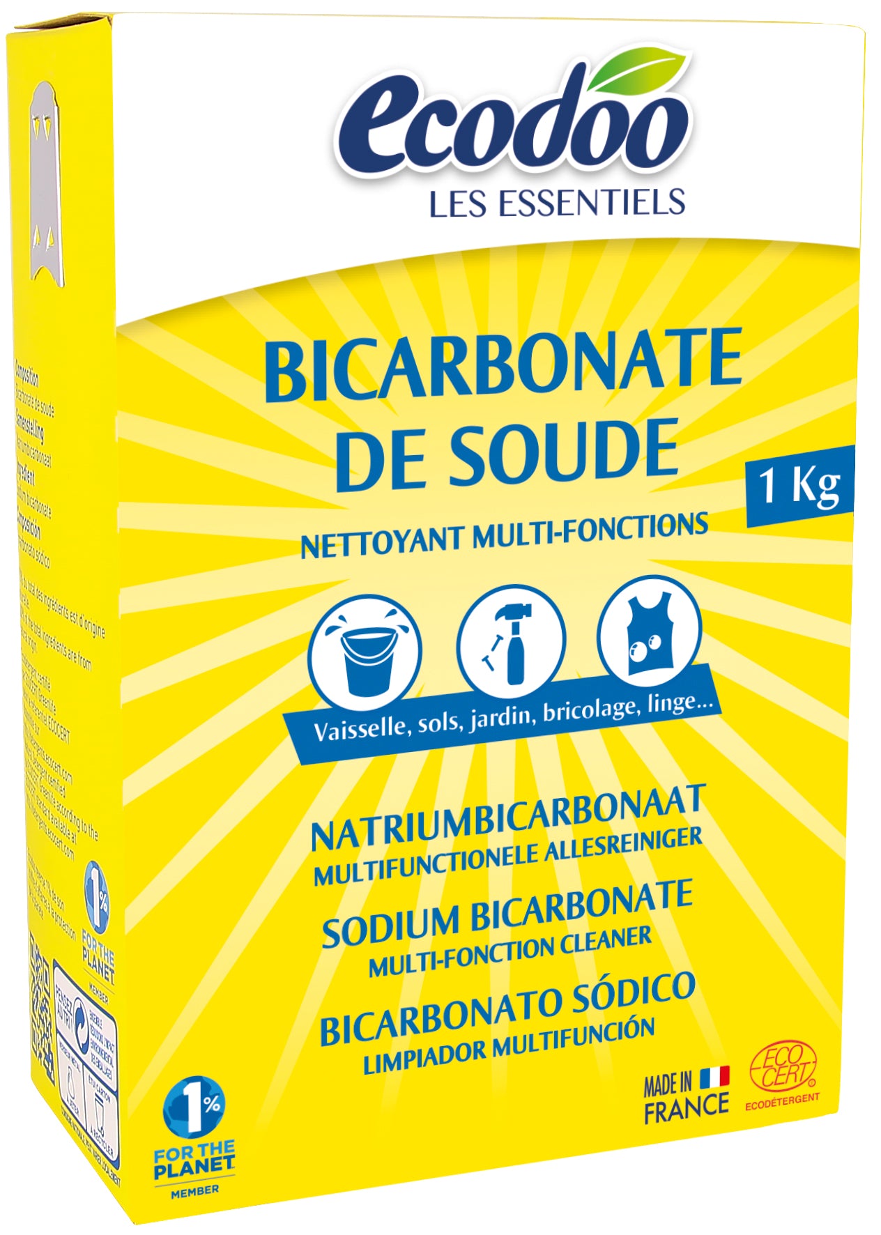 Ecodoo Ruokasooda pesu- ja puhdistusaineeksi, 1kg