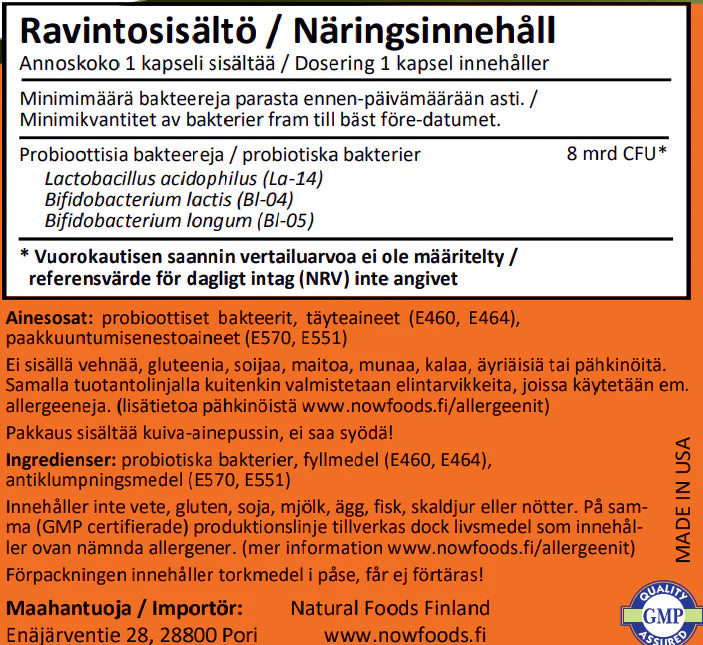 8 Billion Acidophilus & Bifidus 60kps.