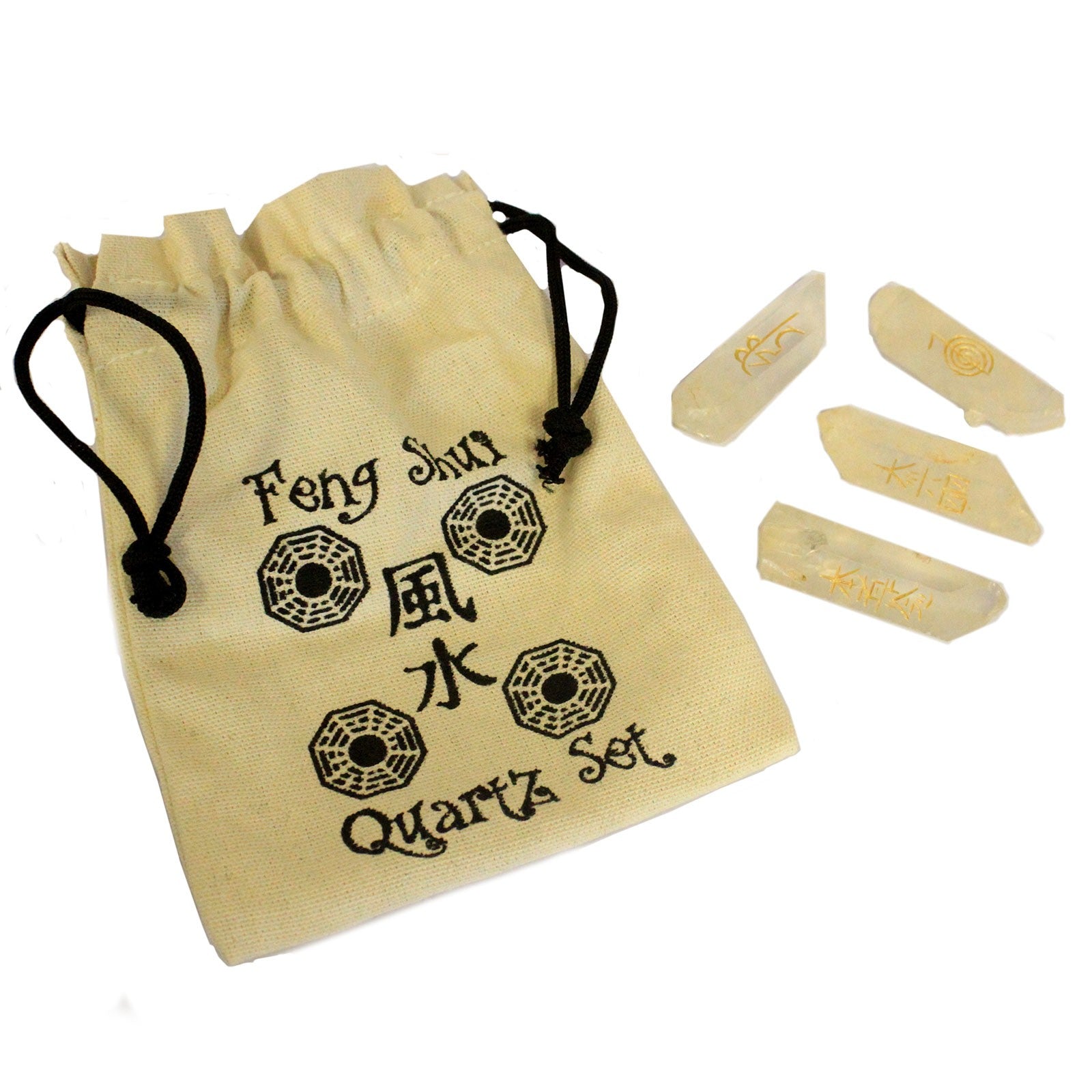 Fengshui Quatra-set Naturlig Kvarts