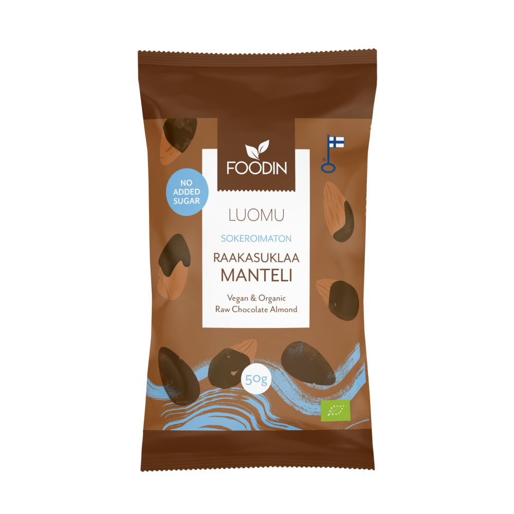 Foodin - Raakasuklaamanteli, Sokeroimaton (L) 50g