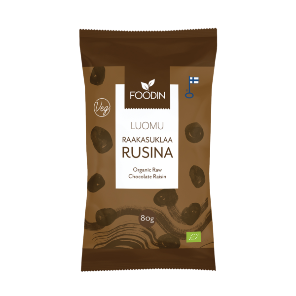 Foodin - Rå choklad russin 80g