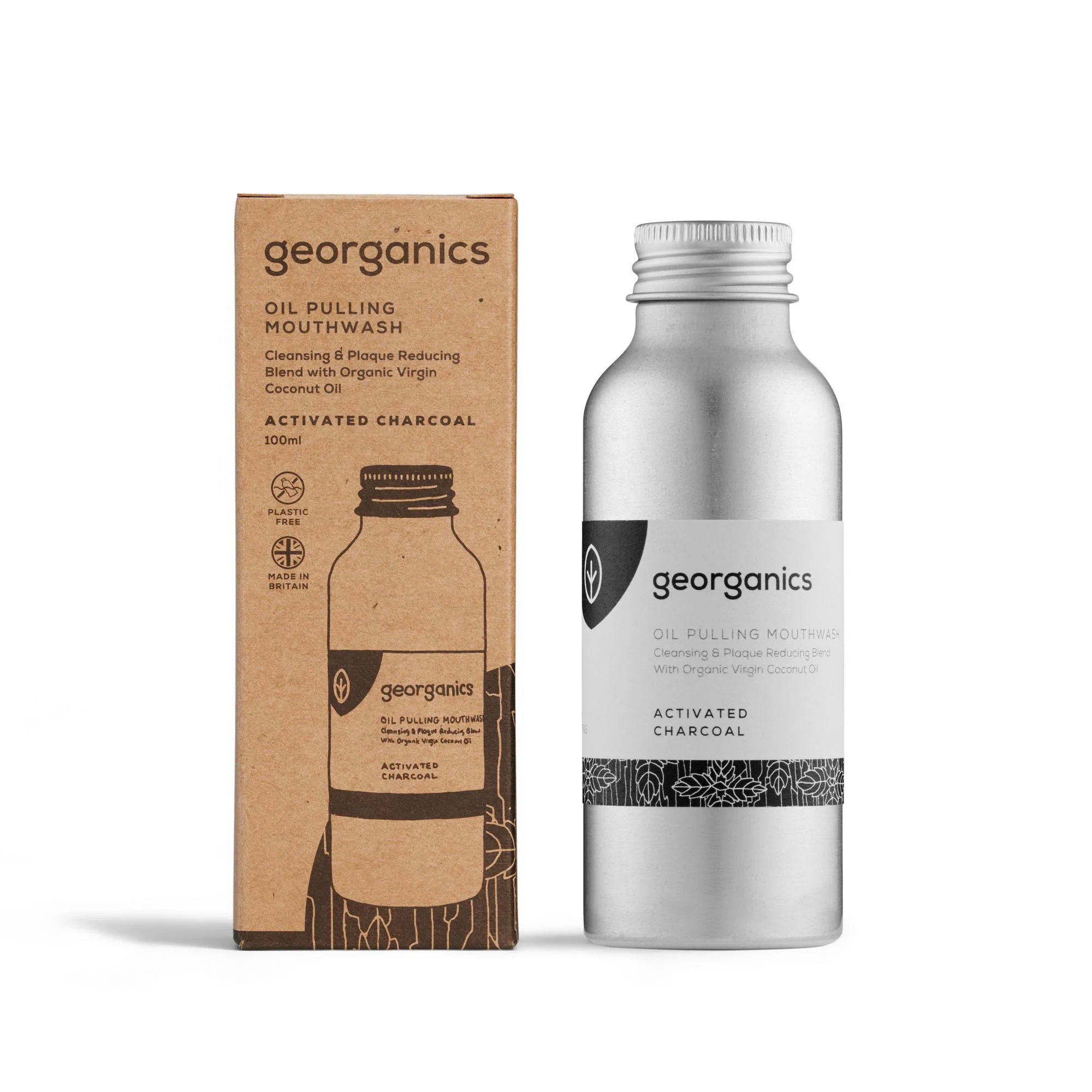Georganics Aktivt kol Oilpulling