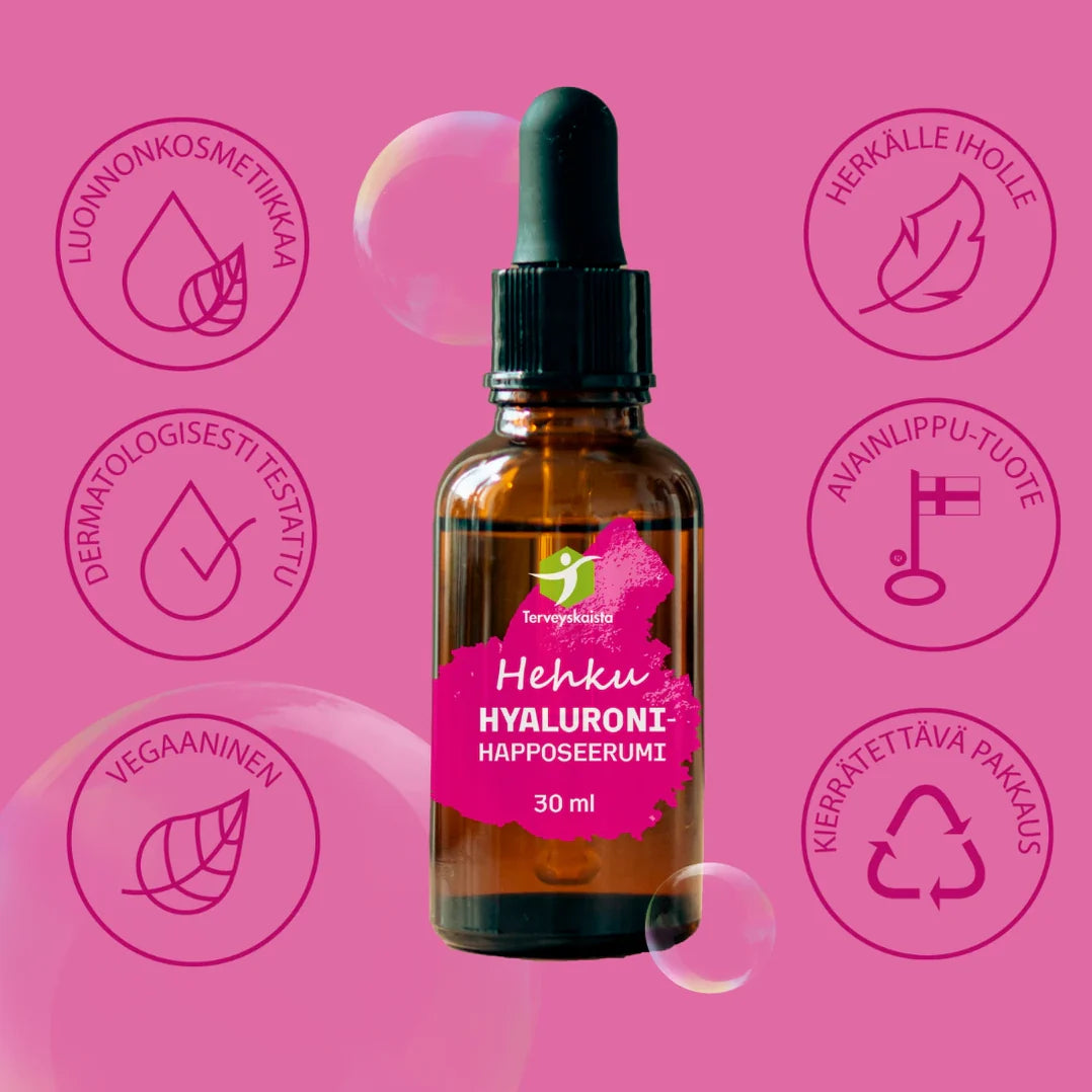 Terveyskaista Hehku Hyaluronihapposeerumi 30ml