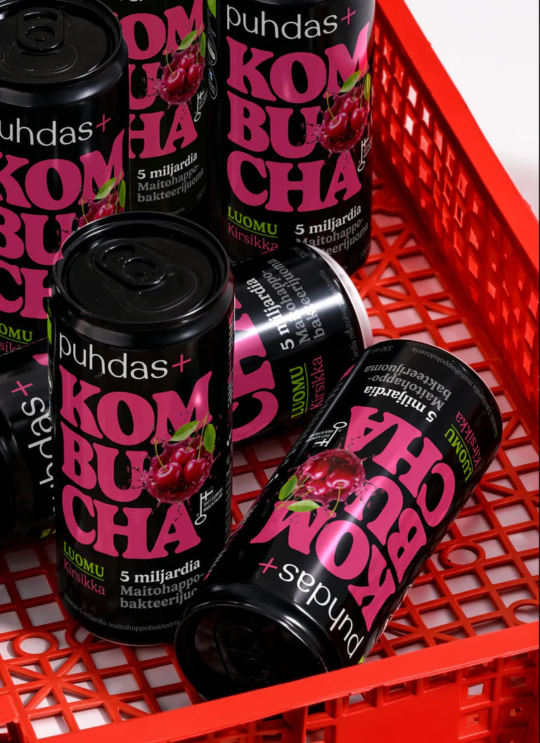 puhdas+ Kombucha Kirsikka 330ml