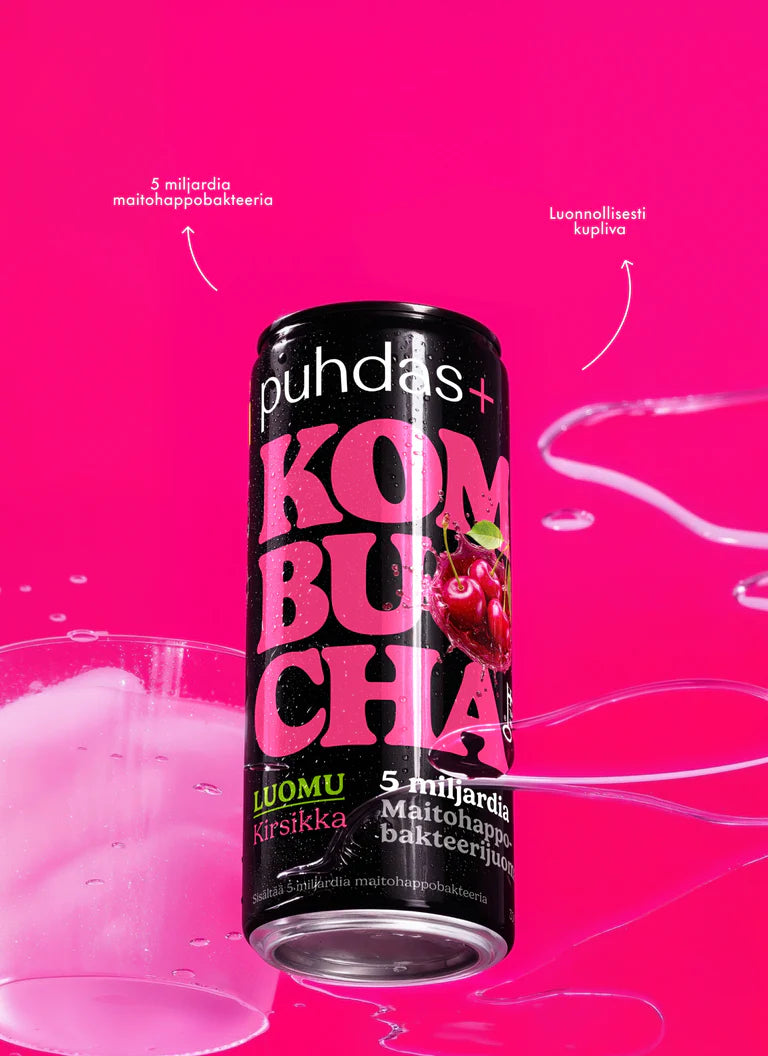 puhdas+ Kombucha Kirsikka 330ml