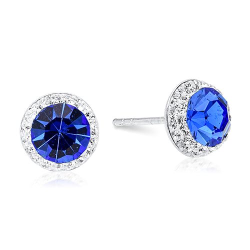 Örhängesstift Safir