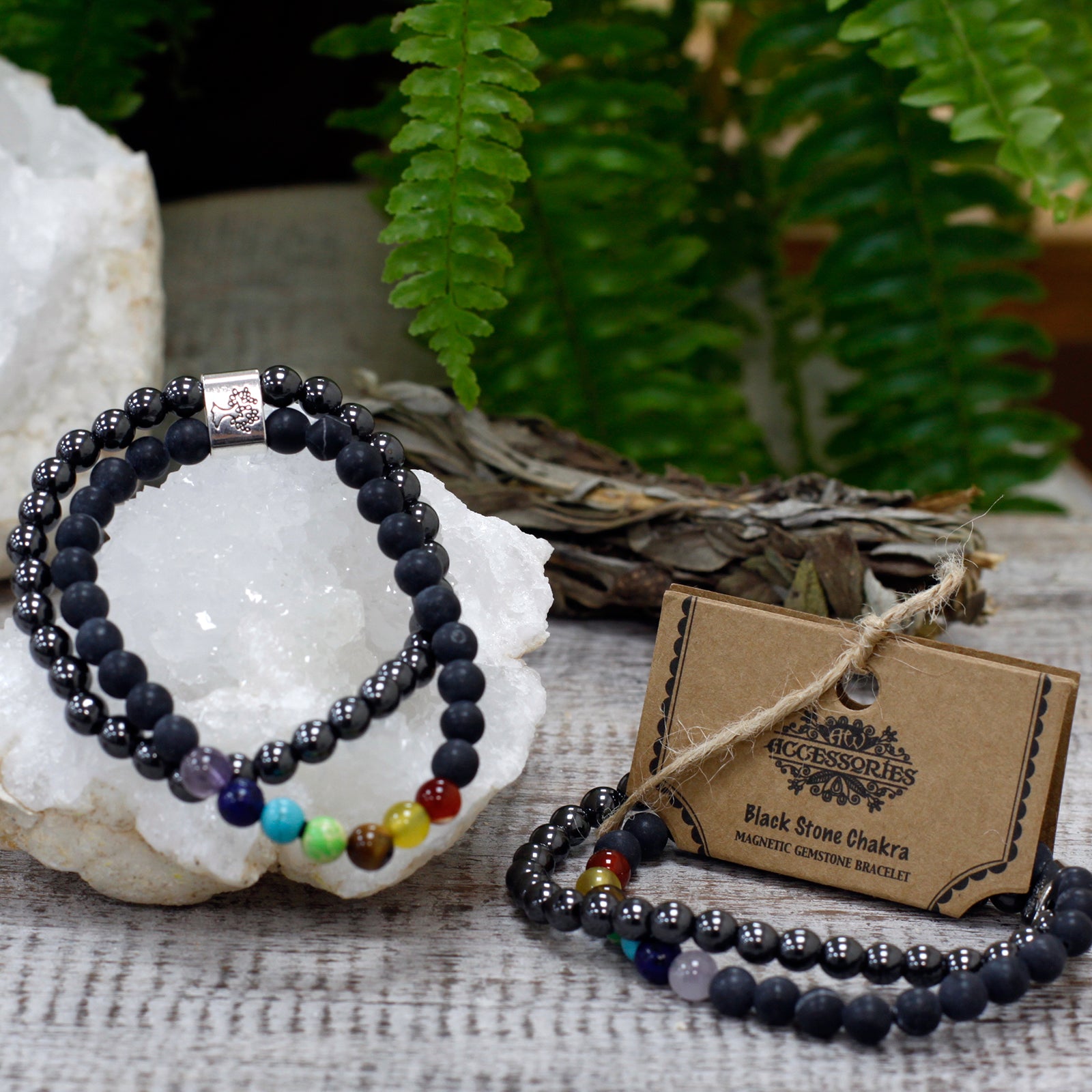 Magnetarmband Black Stone Chakra