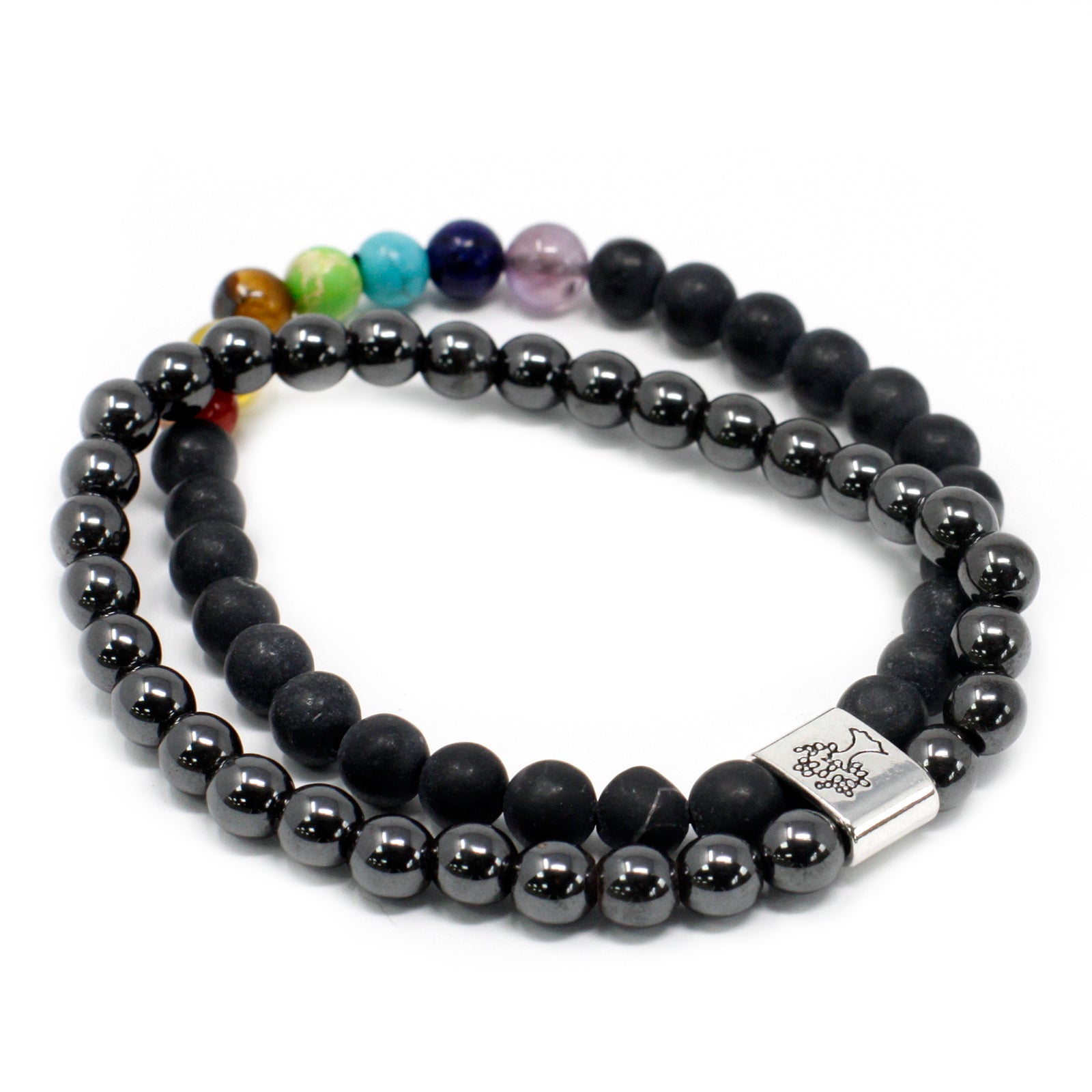 Magneettirannekoru Black Stone Chakra