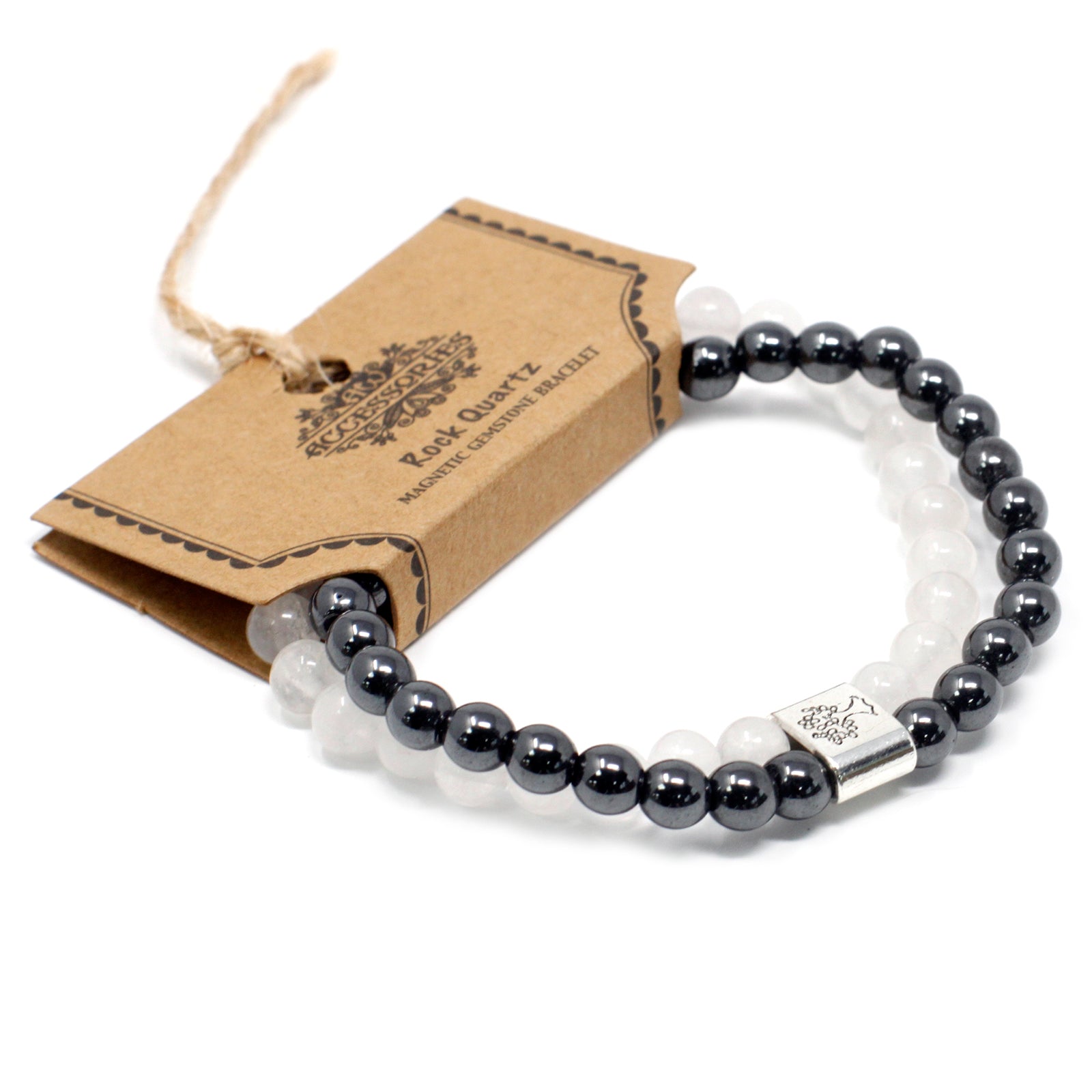 Magnetarmband + klar kvarts