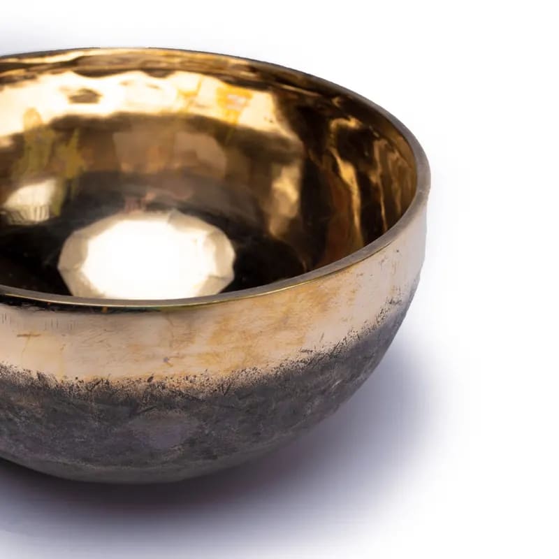 Ljudskål Ishana svart/guld ca 26 cm