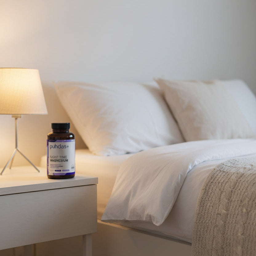 puhdas+ Night Time Magnesium 120kps. - Magnesiumbisglysinaatti