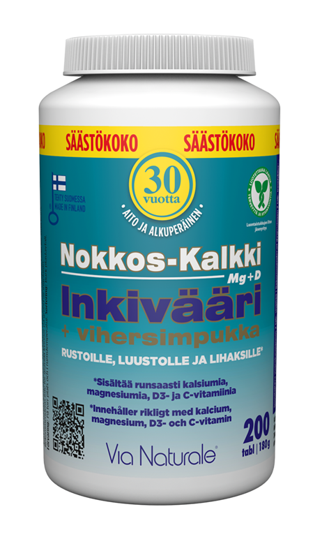 Nokkos-Kalkki-Inkivääri 200tbl.