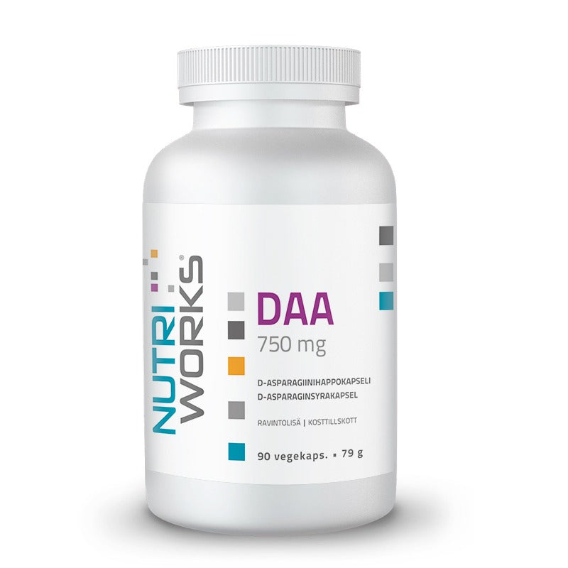 Nutri Works DAA 750 mg 90 kapslar