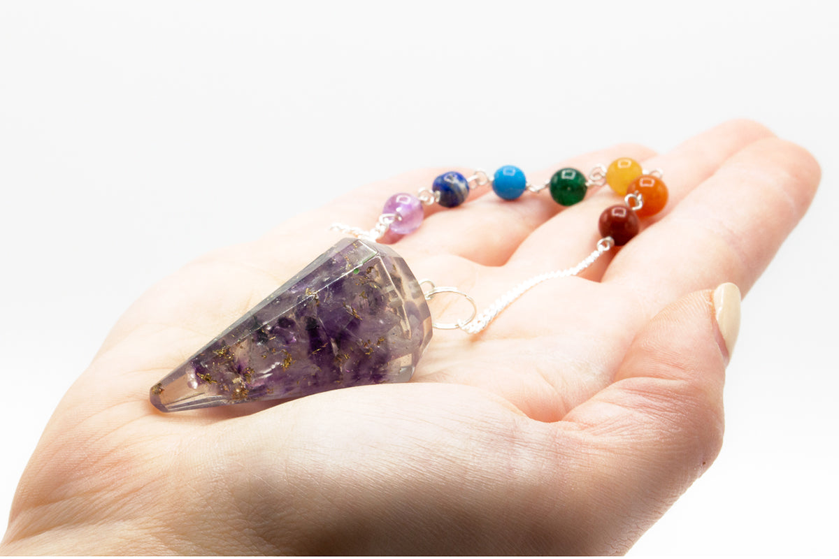 Orgonitpendel Chakra - Ametist