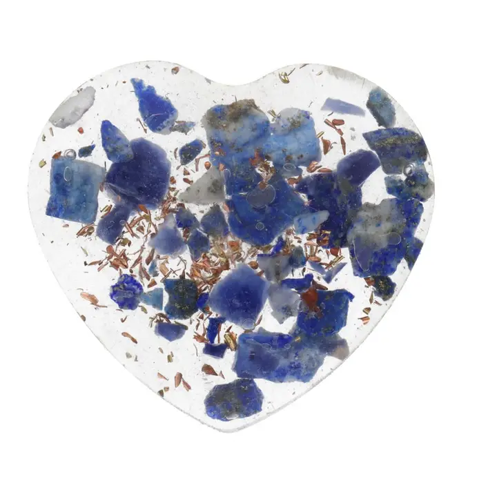 Orgonithjärta Lapis Lazuli 3x3cm