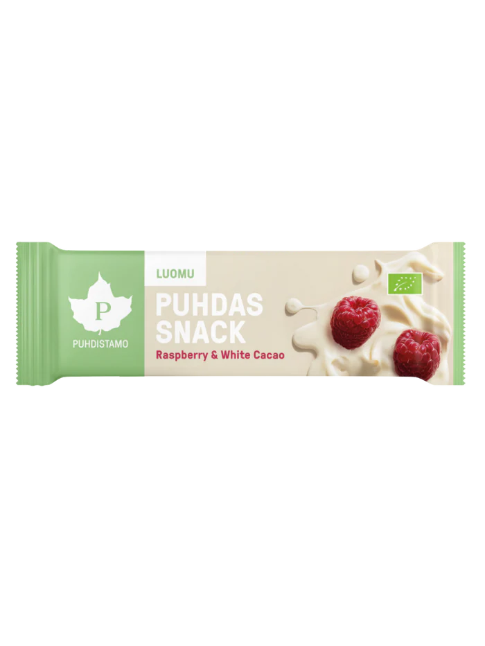 Puhdas Snack- Patukka Raspberry & White Cacao 40g