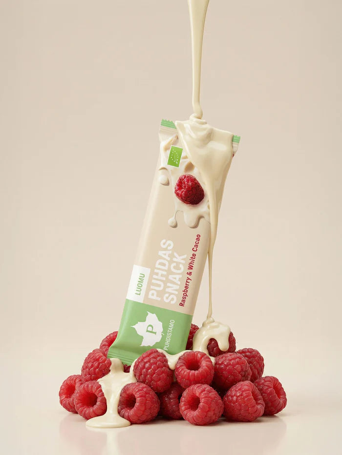 Puhdas Snack- Patukka Raspberry & White Cacao 40g