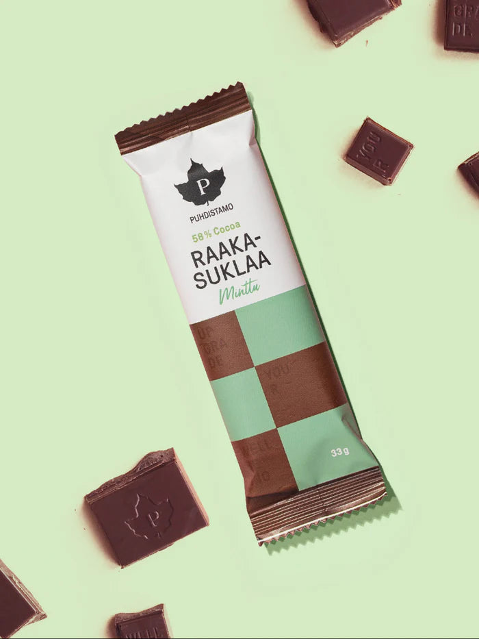 Raakasuklaa - Minttu