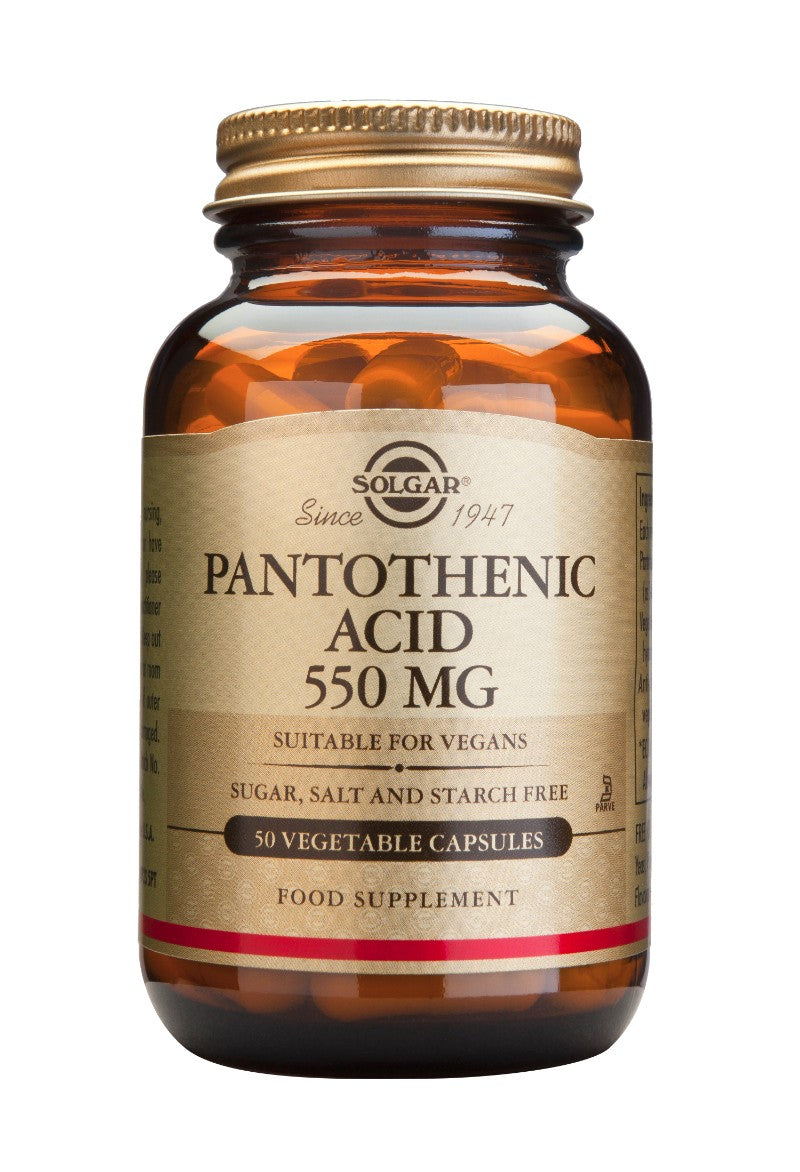 Pantotensyra 550 mg 50 kapslar