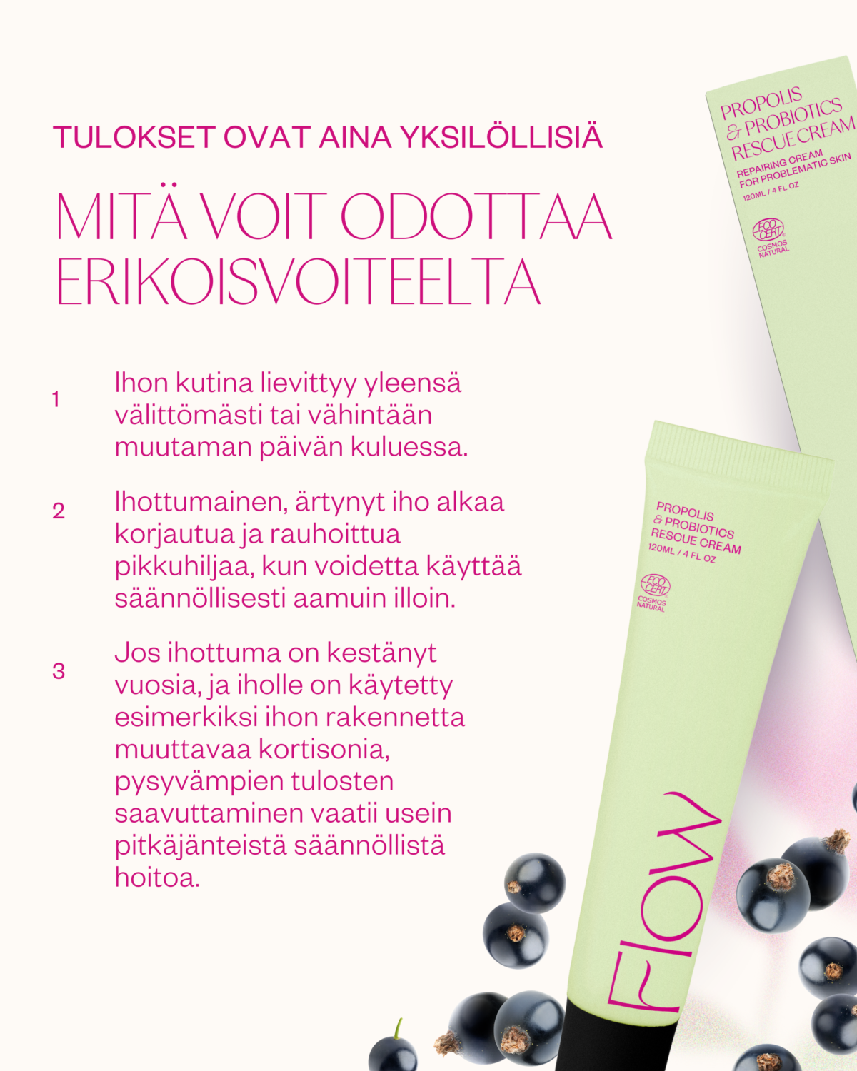 Flow Propolis & Probiotics Räddningskräm 120ml