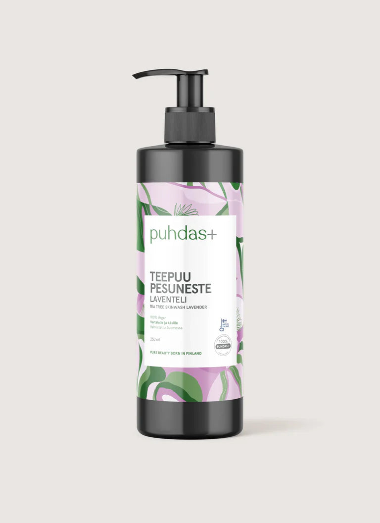 puhdas+ Tea Tree Tvättvätska Lavendel 250ml