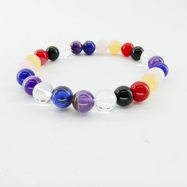 Armband 8mm Chakra