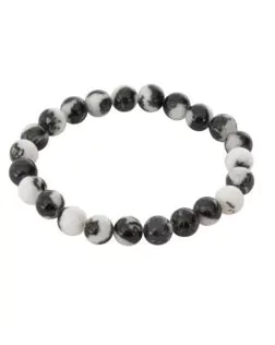 Armband 8mm Zebra Jaspis