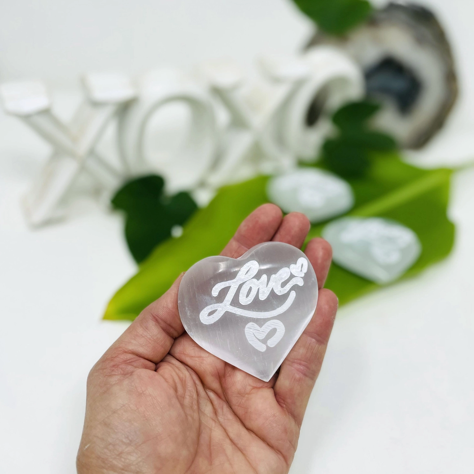 Selenithjärta "Love"