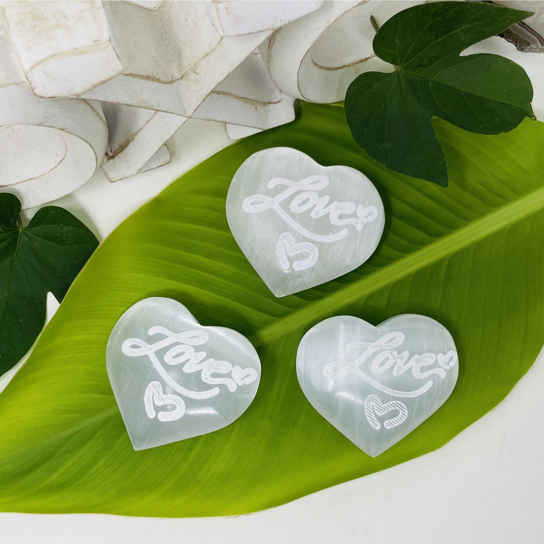Selenithjärta "Love"