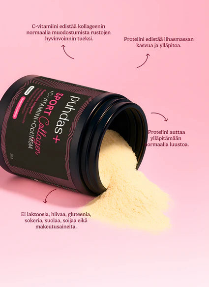 puhdas+ sport Kollagen + C-vitamin + OptiMSM 260g