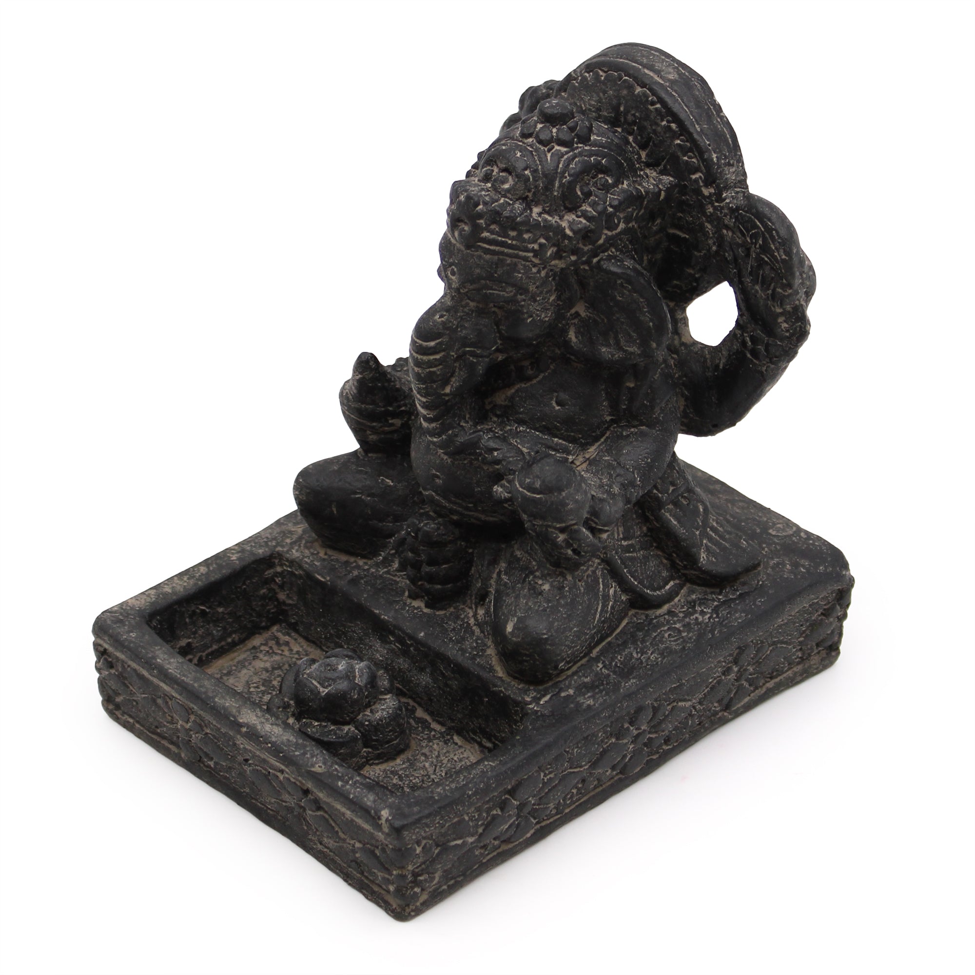 Rökelsehållare Ganesh - Svart Antik