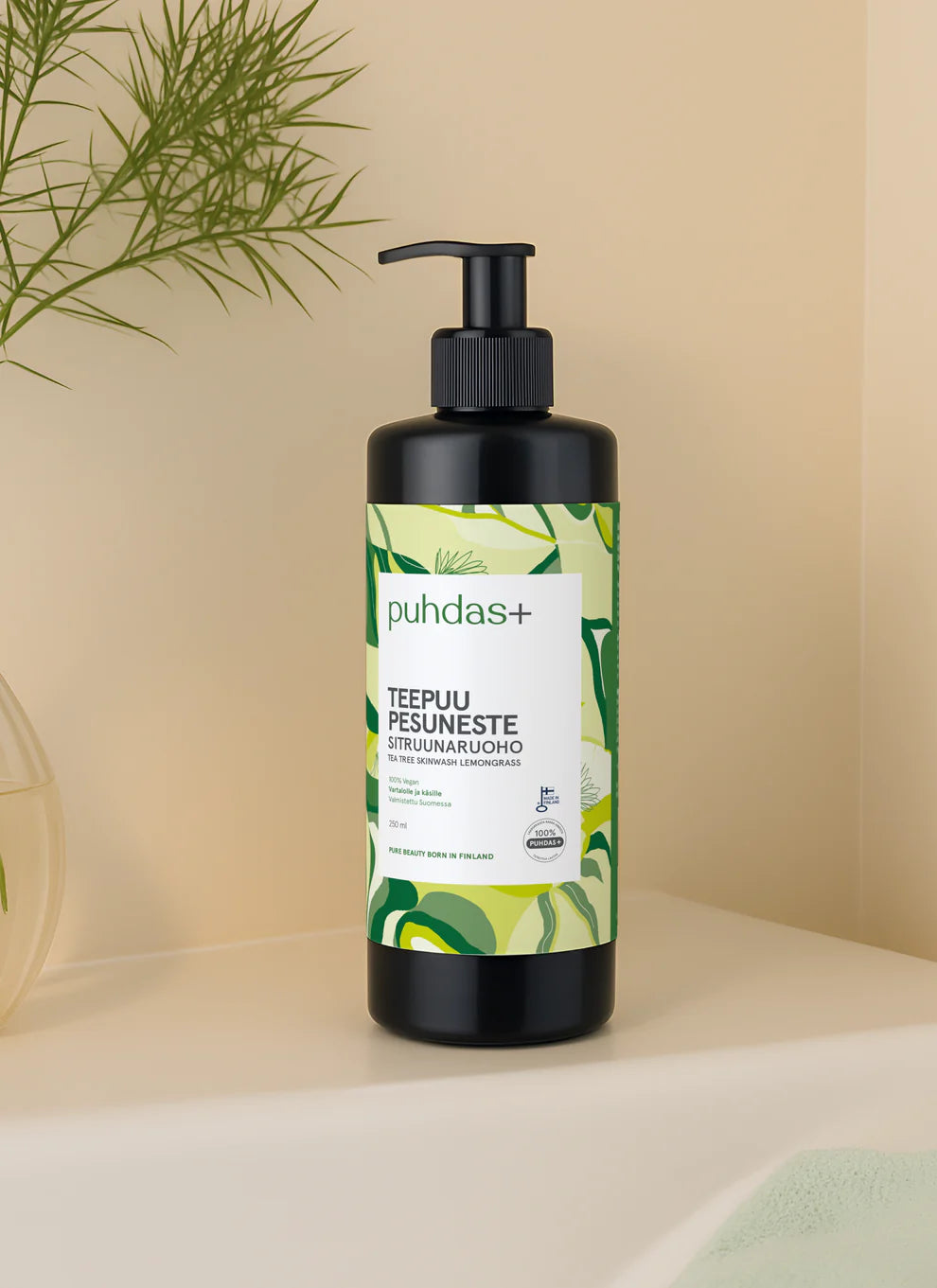 puhdas+ Tea Tree Tvättvätska Citrongräs 250ml