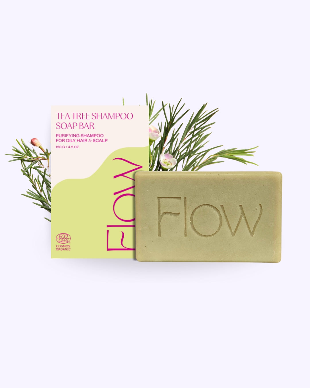 Flow Tea Tree Shampoo Soap Bar 120g